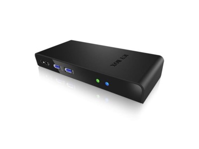 USB 3.0 dockningsstation ICY BOX IB-DK2241AC, DVI/HDMI, hörlur/mikrofon, GigaLAN, 6xUSB#4