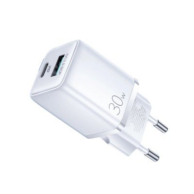 SiGN Mini Snabbladdare USB & USB-C, PD & Q.C3.0, 3A, 30W - Vit