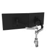 R-Go Zepher 4 Twin Monitor Arm - Silver#1