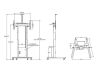 Golvstativ Multibrackets M Motorized Floorstand 42"-100", med skåp och kamerahylla#4