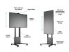 Golvstativ Multibrackets M Motorized Floorstand 42"-100", med skåp och kamerahylla#6