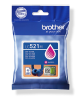 Brother LC521M, Magenta, 500 sidor