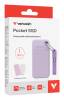 1 TB Verbatim Pocket SSD, USB 3.2 Gen2, med 2 st gummiskal - Lila#3