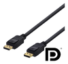 DisplayPort-kabel, DP 1.2, 4K@60Hz, 1 meter - Svart#1