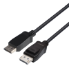 DisplayPort-kabel, DP 1.4, 8K@60Hz, Deltaco, LSZH, 1 meter - Svart