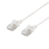 Deltaco U/FTP Cat6a patch cable, slim 3.8mm in diameter 0.5m white#2