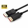 DisplayPort-kabel, DP 1.4, 8K@60Hz, MicroConnect, 2 meter - Svart