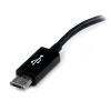 USB 2.0-kabel MicroUSB ha till USB-A ho, 0,15 meter - Svart#4