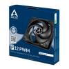 Fläkt 120 mm Arctic Cooling P12 PWM, 1800 rpm, 56.3 cfm - Svart#3