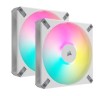 Fläkt 140 mm Corsair AF140 RGB Elite White, PWM, 2-pack - Vit#1