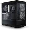 Hyte Y40 Black Miditower, ATX, Panoramic Glass, inkl. PCIe 4.0 riser - Svart#1