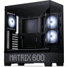 Phanteks XT View LED Matrix, TG, DRGB, ATX - Svart