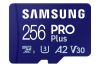 Micro Secure Digital SDXC 256 GB Samsung PRO Plus, 180/130 MB/sek, UHS-I U3 Class10 A2 V30