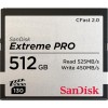 CFast 2.0 512 GB Sandisk Extreme Pro, 525 MB/sek