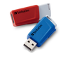 32 GB Verbatim Store N Click USB 3.0, 2-pack Röd/Blå#1