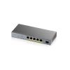 ZyXEL GS1350-6HP, 5-port Gigabit, 4xPoE (802.3af/at/bt), 1xSFP, 60W, Nebula/Standalone