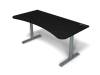 Arozzi Arena Gaming Desk Frozen Grey Black, höjdjusterbart, heltäckande musmatta#1