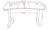 Arozzi Arena Gaming Desk Medium Forest Green, heltäckande musmatta - Skogsgrön#3