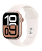 Apple Watch Series 10 GPS + Cellular 42mm Roséguld Aluminiumboett med Light Blush Sport Band - S/M