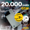 Aqiila Powerbird B20+M - Powerbank 20 000 mAh, 65W - Moss Green#3