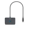 USB-C-hub Deltaco, USB-C till 4xUSB-A, extra strömtillförsel - Svart#4